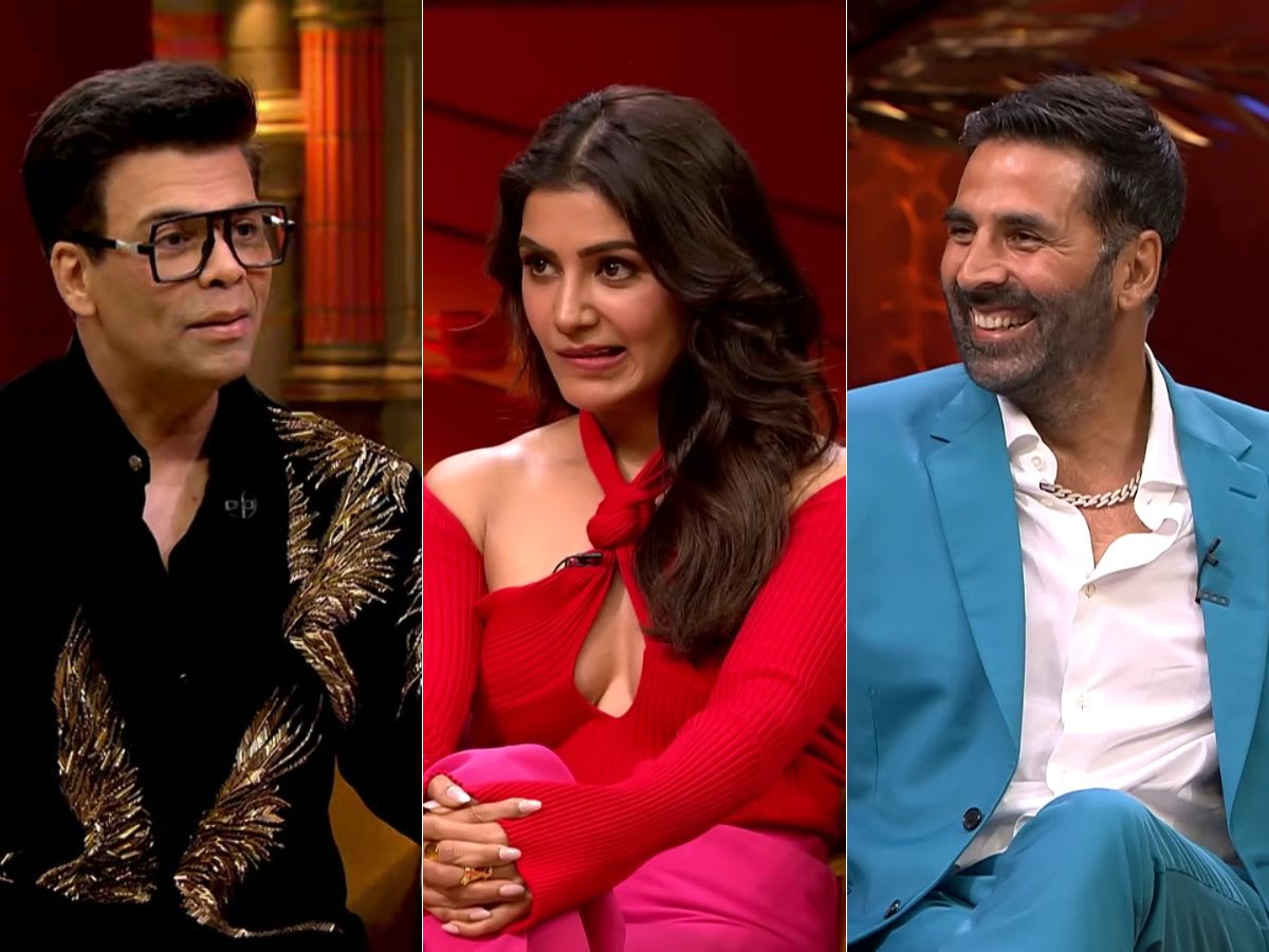 Koffee With Karan Season 7 Akshay Kumar And Samantha Prabhu